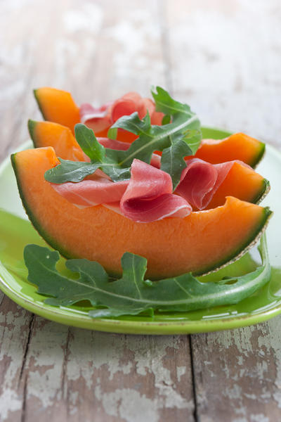 melone rucola e prosciutto